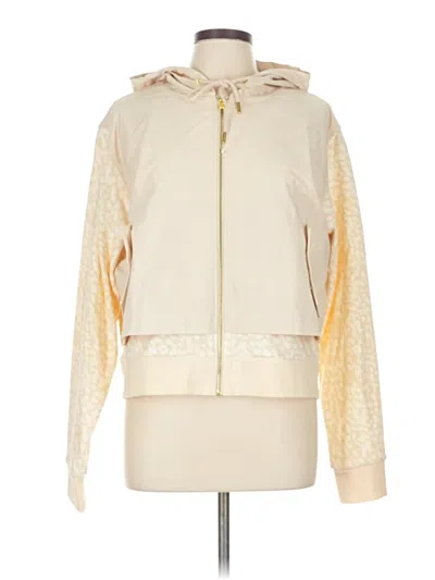 Pre-owned Fabletics Zip Up Hoodie In White