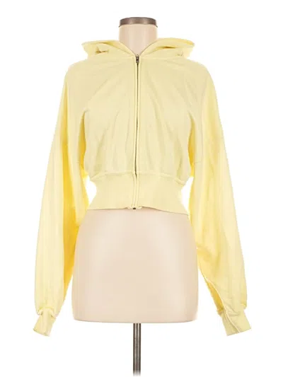 Pre-owned Fabletics Zip Up Hoodie In Yellow