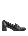 Fabrica Veneta Woman Loafers Black Size 6.5 Leather In Black