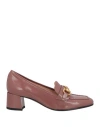 Fabrica Veneta Woman Loafers Khaki Size 6.5 Leather In Beige