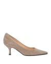 Fabrica Veneta Woman Pumps Dove Grey Size 6 Leather