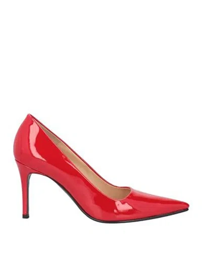 Fabrica Veneta Woman Pumps Red Size 6 Leather