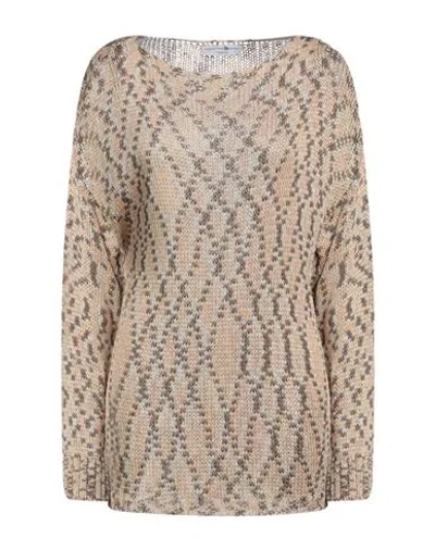 Fabrication Général Paris Woman Sweater Blush Size Onesize Cotton In Beige