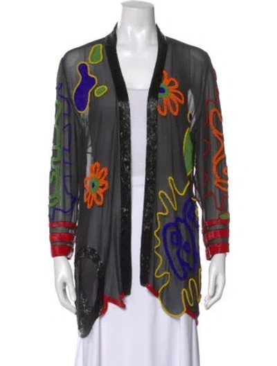 Pre-owned Fabrice New York Vintage Silk Sweater In Black