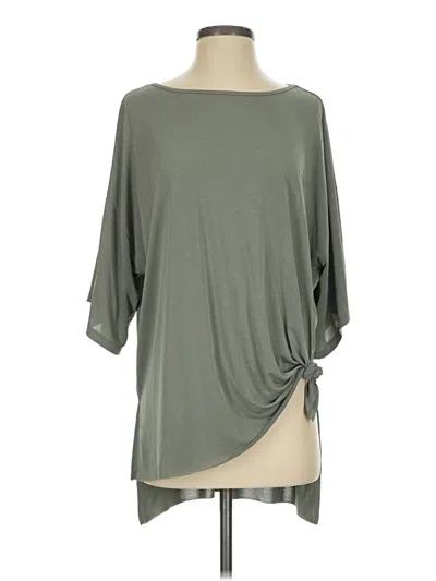 Pre-owned Fab'rik 3/4 Sleeve Top Green Boatneck Tops