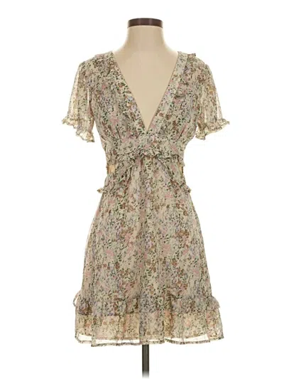 Pre-owned Fab'rik Cocktail Dress In Tan