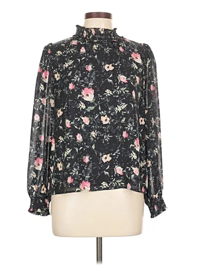 Pre-owned Fab'rik Long Sleeve Blouse In Black