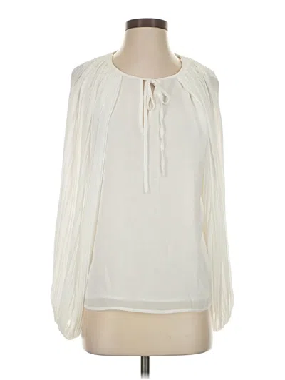 Pre-owned Fab'rik Long Sleeve Blouse In Ivory