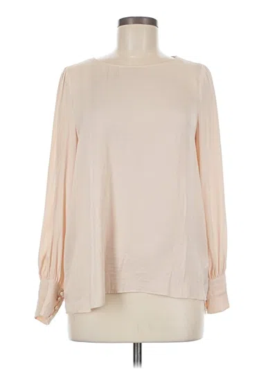 Pre-owned Fab'rik Long Sleeve Blouse In White