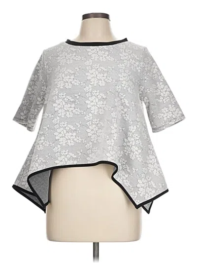 Pre-owned Fab'rik Poncho In Silver