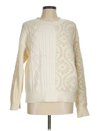 Pre-owned Fab'rik Pullover Sweater In White