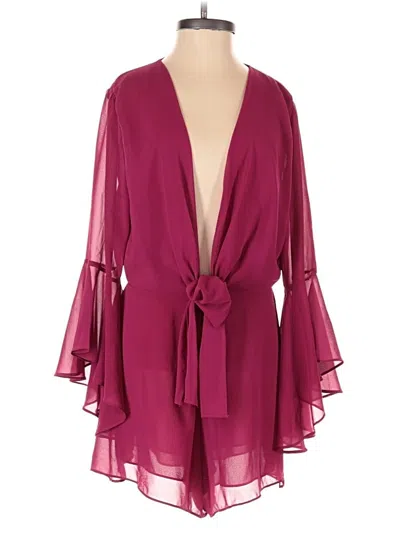 Pre-owned Fab'rik Romper In Burgundy