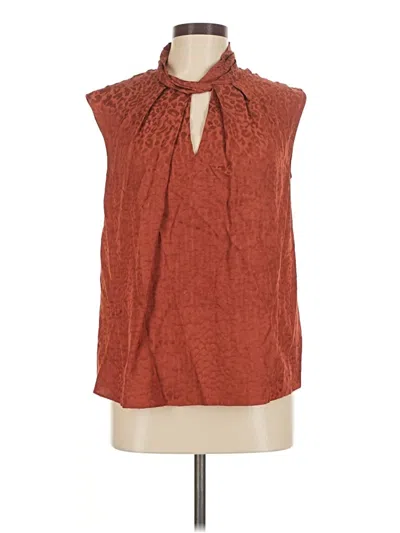 Pre-owned Fab'rik Sleeveless Blouse In Brown