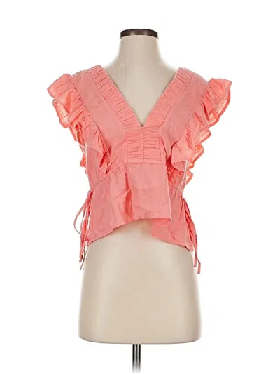 Pre-owned Fab'rik Sleeveless Blouse In Orange