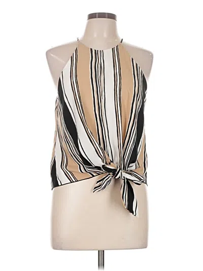 Pre-owned Fab'rik Sleeveless Blouse In Tan