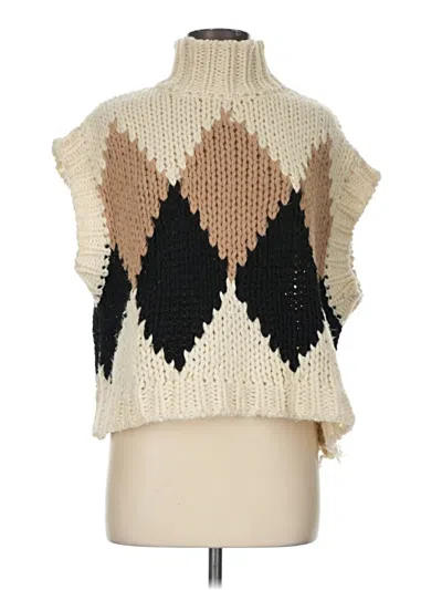 Pre-owned Fab'rik Sweater Vest In Ivory