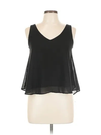 Pre-owned Fab'rik Tank Top Black Halter Neckline Tops