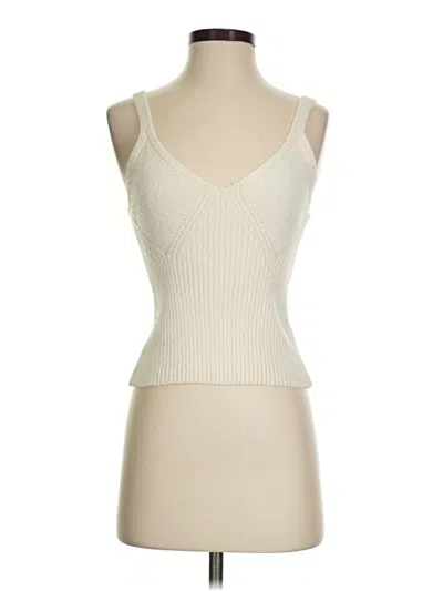 Pre-owned Fab'rik Tank Top Ivory Strapless Neckline Tops
