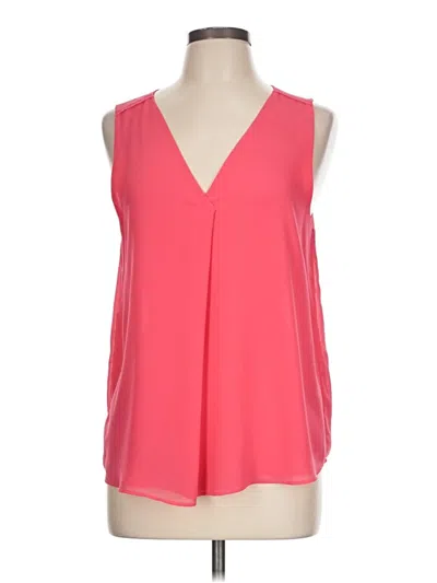 Pre-owned Fab'rik Tank Top Pink Plunge Neckline Tops