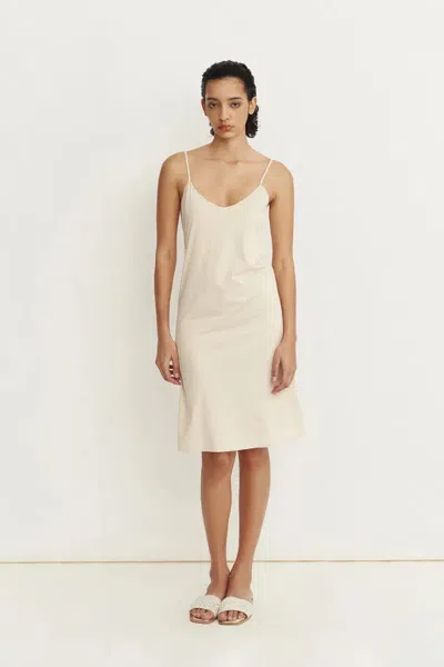 Fabrique Attachments Beige Slip Short Dress In White