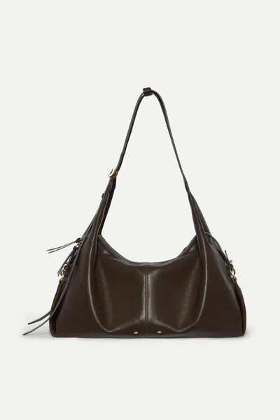 Fabrique Aura Hobo Bag In Vegetable-tanned Cowhide In Brown