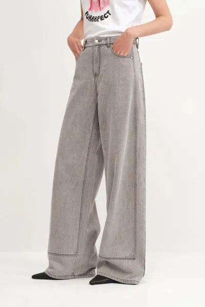 Fabrique Cisco Washed Baggy Jeans In Gray