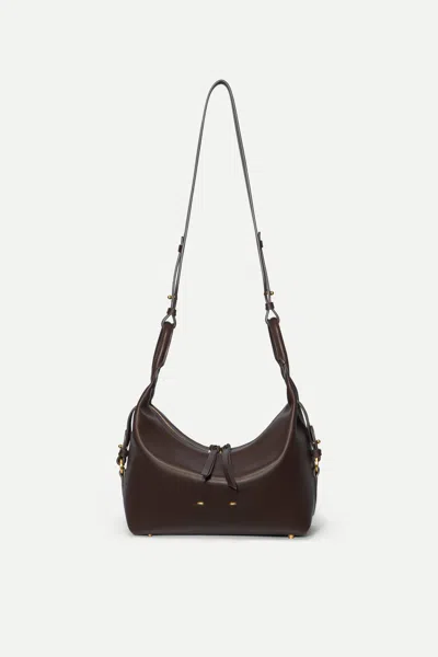 Fabrique Clio Slouchy Swing Bag In Smooth Top-grain Leather In Red