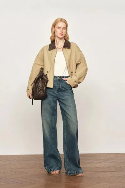 Fabrique Dnipro Lightweight Utility Jacket In Cotton Twill In Brown