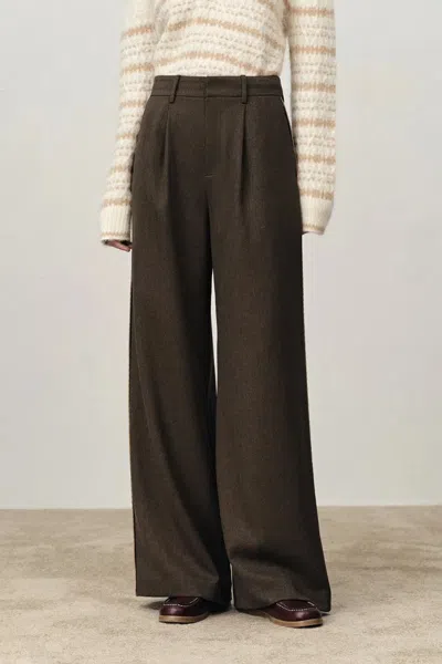 Fabrique Julie Shell Stitch Detailing Sweat Pants In Lightweight Suiting