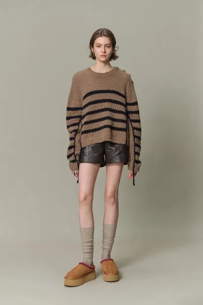 Fabrique Kirsten Striped Pullover Sweater