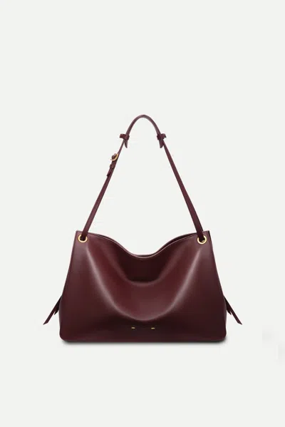 Fabrique La Scala Large Bag In Nappa Leather In Red