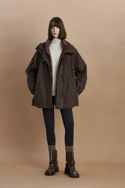 Fabrique Skier Water-repellent Detachable Goose Down Vest Parka Two-piece Set In Lightweight High-density Cot