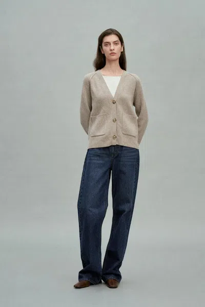 Fabrique Sofia Double Pocket Cardigan In Merino-cashmere Knit