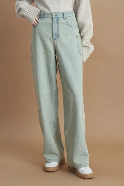 Fabrique Wasteland Lightweight Distressed Washed Jeans In Cotton Denim In Gray