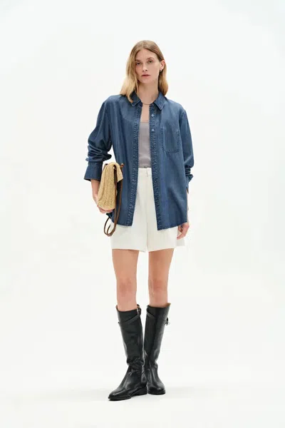 Fabrique Willo Blue Tencel Denim Shirt