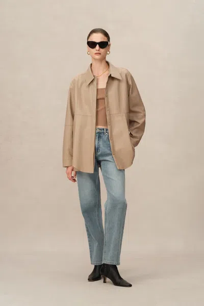 Fabrique Zirka Shirt In Vegan Protein Leather