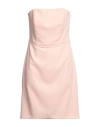 Fabrizia Dea Woman Mini Dress Blush Size 12 Polyester In Pink