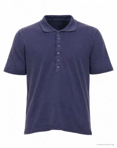 Fabrizio Del Carlo Blue Short Sleeve Regular Fit Polo Shirt