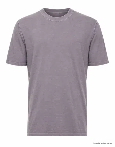Fabrizio Del Carlo Grey Round Neck Cotton Casual T-shirt In Brown