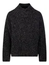 Fabrizio Del Carlo High-neck Long-sleeves Sweater In Black