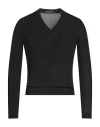 Fabrizio Del Carlo Man Sweater Black Size Xl Cotton In Black
