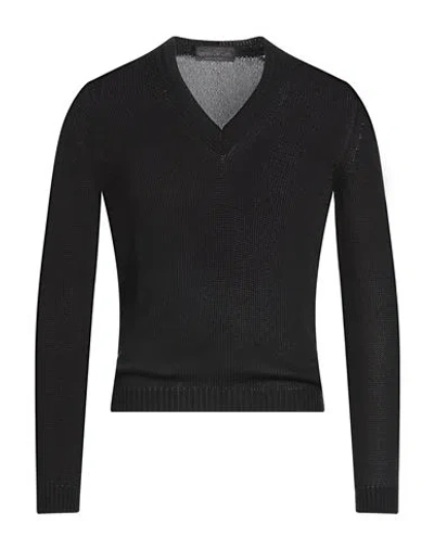 Fabrizio Del Carlo Man Sweater Black Size Xl Cotton