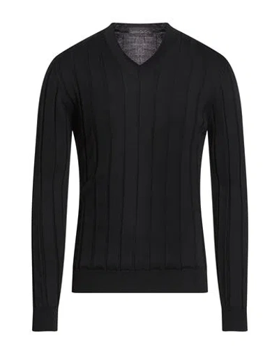 Fabrizio Del Carlo Man Sweater Black Size Xl Merino Wool
