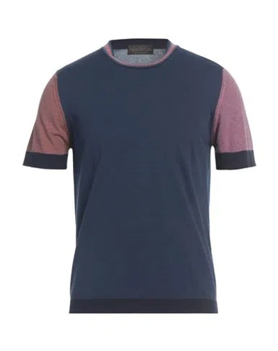 Fabrizio Del Carlo Man Sweater Blue Size M Cotton