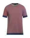 Fabrizio Del Carlo Man Sweater Pastel Pink Size Xl Cotton In Pink