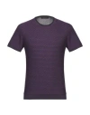 Fabrizio Del Carlo Man Sweater Purple Size Xl Cotton In Purple