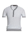 Fabrizio Del Carlo Man Sweater White Size L Cotton In Multi