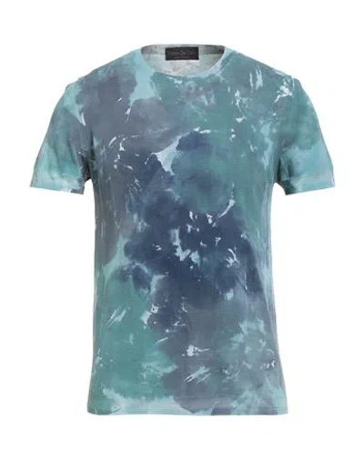 Fabrizio Del Carlo Man T-shirt Charcoal Size M Cotton In Gray