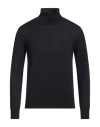 Fabrizio Del Carlo Man Turtleneck Midnight Blue Size S Merino Wool