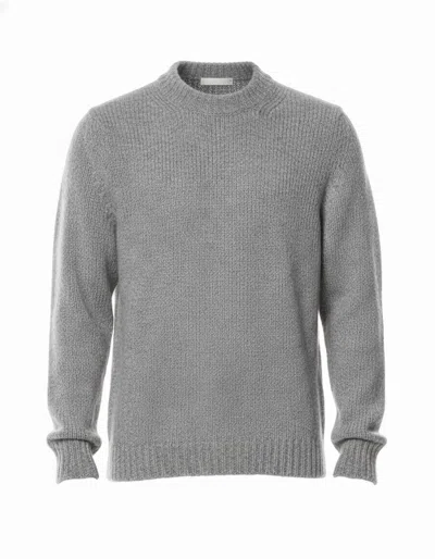 Fabrizio Del Carlo Men's Grey Wool-blend Crewneck Sweater In Gray